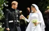 New Arrival 2018 Prince Harry & Meghan Markle Wedding Dresses Bateau Neck Vintage Long Sleeves Wedding Dress Sweep Train Bridal Gowns