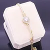 Ny ankomst Koreanska söta lyxsmycken 18k Whiterosegold fylld Multi Color CZ Crystal Hot Women Bracelet Chain for Lovers 'Present