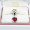 Classical Queen Painted Heart Dangle Charm Bead Big Hole Fashion Women Jewelry European Style For Pandora Bracelet Necklace PANZA006-122