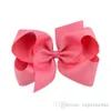 6 Inch Baby Girl Children hair bow boutique Grosgrain ribbon clip hairbow Large Bowknot Pinwheel Hairpins