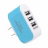 600 unids/lote 3.1A Triple USB 3 puertos pared hogar viaje adaptador de cargador de CA para Samsung S6 para iPhone IOS Android teléfono móvil enchufe de la UE