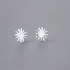 Everfast 10Pairs/Lot Sun Earring Minimalistic Spike Flower Stainless Steel Earrings Studs Fashion Ear Jewelry For Women Girls T109