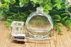 卸売素晴らしいガラスの詰め替えボトル25mlの空の香水ポンプの銀色の噴霧器とクリアキャップ