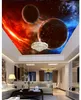 3d carta da parati personalizzata foto 3d soffitto murale carta da parati Sospeso Meteorite Cosmic Cielo stellato 3d parete soggiorno murales carta da parati decorazioni per la casa