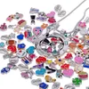 Tsunshine Whole 50pcs Floating Charms Lot do DIY Glass Living Memory Meduket Mix Silver Gold Color5275308