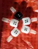 Klassisk svartvitt Mahjong bubbla huvud 18mm glas bongs tillbehör