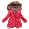 Vrouwen Parka Warm Plus Size Hooded Vrouwen Jas Mode Slanke Kraag Jassen Vrouwelijke Uitloper Dames Winterjas Jas ZJT142 S18101103