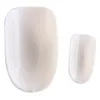 600pcs/set Clear French Round Short False Nails Full UV Gel Finger Tips DIY Nail Art and Salon