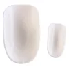 600pcs / set Rensa franska runda korta falska naglar fulla UV-gelfingertips DIY Nail Art and Salon