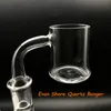 3mm 벽 평면 탑 Evan Shore 석영 Banger 30mmOD 10mm 14mm 18mm 남성 여성 45 90 Quartz Banger Nails for Dab Rigs