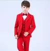 4-teilige Jungen-Blazer für Kinder, Jungenanzug für Hochzeiten, Abschlussball-Anzüge, Partyanzug für Jungen, Kinder-Smoking, Kinderbekleidung, Blazer