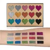 Profesjonalne Beauty Glazed15 Kolory Makijaż Eyeshadow Metalliczny Kosmetyczny Cień Paleta Paleta Shimmer Tropical Loose Proszek Wysokie lekkie cekiny