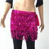 Belly Dance Costume Shine Tassel Fringe Hip Belt Waist Wrap Skirt Dancing Costume 30pcs / Lot T2i334