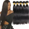 Betyg 10a Brasilianskt mänskligt Virgin Hårbuntar Straight 3or 4 st Obehandlat Brasiliansk Virgin Human Hair Extension Peruvian Virgin Remy Hair