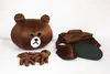 2017 vente directe d'usine Costume d'ours adulte mignon ours brun mascotte fête d'anniversaire déguisement livraison gratuite