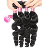 8A Loose Wave Hair 4 Bundles Unprocessed Virgin Wavy Hair Extensions Weave Brazilian Peruvian Malaysian Indian Real Human Hair Who6902759