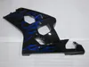 Black Blue Flames Kit de Feira para Suzuki GSXR600 GSXR750 2004 2005 K4 GSXR 600 750 04 05 Fairings de alta qualidade Set RF11