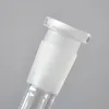 Tige descendante en verre avec 6 coupes, tige descendante de 18.8mm dans un bol de 14mm, diffuseur/réducteur de tige descendante en verre de 3cm/5cm/8cm pour la vente en gros