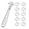 Foot Callus Hard Skin Remover Corn Cutter Kit d'outils de pédicure avec 10 lames de rasoir Manucure Outils de soins de beauté Livraison gratuite