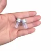 2ml Mini Glazen Flessen Ambachten Leuke Flessen Aluminium Deksel Lege Wenscadeauflessen voor 100 stuks