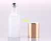 200pcs/lot 5ML Frosted Glass Roll On bottle 5CC Stainless Steel Roller Ball Essential Oil Matte Bottles 17*57mm