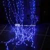 10 pezzi / lotto Led Waterfall String Curtain Light 6m * 3m 640 Leds Flusso d'acqua Decorazioni per le vacanze di Natale Fata String Lights Luci natalizie