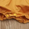 Jolis vêtements pour nouveau-nés bébés filles barboteuse tenues jaunes été sans manches en dentelle barboteuse combinaison Sunsuit vêtements pour bébés vêtements pour tout-petits 0-24M