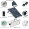 Lâmpada solar conduzida super brilhante 65lms 1500lm 6600mAh Sem fio Holofote ao ar livre à prova d 'água do jardim Light Radar Motio com controle remoto