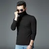 Elastic Cotton Mens Thermal Underwear Winter Turtle Neck Tops High Collar Long Johns XXXL Big size Man Long Sleeve Undershirt