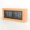 Horloge de Table à bascule automatique en acier inoxydable, 14 pouces, 5 couleurs, pour décoration de bureau et de maison, 1 pièce