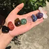 7 Chakra Stone onregelmatig gevormde getumelde stenen mengsel Amethist met helder rots kristalkwarts Punt Mediation Chakra Stone Healing8580571