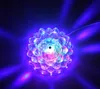 Lotus Effect 라이트 자동 회전 11W LED RGB Crystal Stage Light Light Light 51pcs 홈 장식용 비드 램프 DJ 디스코 바 선물