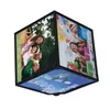 Divv Top Grand Revolving Picture Photo Frame Cube Meerdere Fotolijst 360 Roterende Draaiende Multi Picture Photo Frame Cube