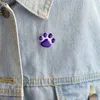 Miss Zoe violet chien patte broche mignon dessin animé broche chat chaton broche broches chiot griffe Badge cadeau bijoux pour les propriétaires d'animaux livraison directe