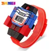 2018 Skmei Kids LED Fashion Digital Children Regardez des dessins de sports de dessin animé Robot Transformation Toys Boys Montreuses-bracelets Relogio 3982925