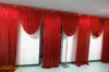 3M high*6m wide swags wedding stylist designs backdrop Party Curtain drapes Celebration Stage Performance Background backcloth draps
