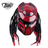 Red gossip carbon fiber motorcycle helmet iron full face moto helmet DOT certification High quality carbon fiber motorcycle helmet