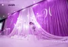 3 * 6 M Wedding Party Stage Celebration Tło Satin Curtain Drap Filar Sufitowy Tło Małżeństwo Dekoracji Weil WT079