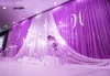 3 * 6 M Bruiloft Party Stage Celebration Achtergrond Satijn Gordijn Drape Pilar Plafond Achtergrond Huwelijksdecoratie Sluier WT079