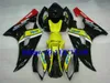 Zestaw do wtrysku Morski Zestaw do Yamaha YZFR6 06 07 YZF R6 2006 2007 YZF600 ABS Yellow Black Fairings Set + Gifts YQ01