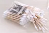 Make up double-head wood sticks Cotton Swabs Stick Buds For Medical Cure Health Beauty Nose Ears Cleaning