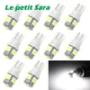 10pcs Auto T10 192 168 194 5 LED 5050 W5W Wedge Door Parking Bulwak Lekki samochód LED Festoon C5W C10W Light DRL