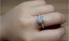 Choucong Dazzling Lady's White Diamiamique 925 Silver Wedding Band Ring SZ 5-10 GRATUITEMENT CADEAU 2269