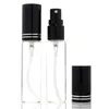 10ML Glass Perfume Spray Bottle For Travel, Refillable Portable Empty Cosmetic Containers With Aluminium Atomizer LX1231