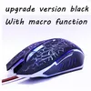 Souris de jeu filaire optique USB ZUOYA souris pour ordinateur PC portable Pro Gamer souris Dota 2/ LOL noir/blanc