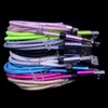 1m 2m 3m Alloy Fabric Flätad Kabel Typ C Micro USB Data Laddare Kablar För Samsung S4 S6 S7 HTC Android Telefon