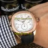 Ny Aquanaut 5164 Brown Dial 5164R-001 Asian 2813 Automatisk herrklocka rosguldfodral Brunt gummiband Högkvalitativ Gents Watche231E