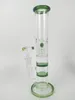 green 26 cm tall 14mm joint size glass bongs glass water pipe oil rig