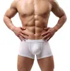 New Sexy Men Underwear Black White 2017 Fashion Mens Boxer Shorts Bulge Pouch Soft Underpants 5pcs/lot