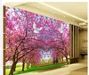 Tapeta 3d mural na salon wiśniowy kwiat, kwiat brzoskwini, gołębica pokoju, tło TV, papieru papieru ścienne rozszerzenie rozszerzenie foteli